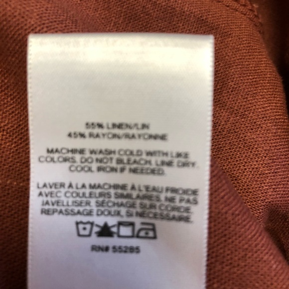 Express Linen Blend Off The Shoulder Top Size XL - Picture 11 of 11